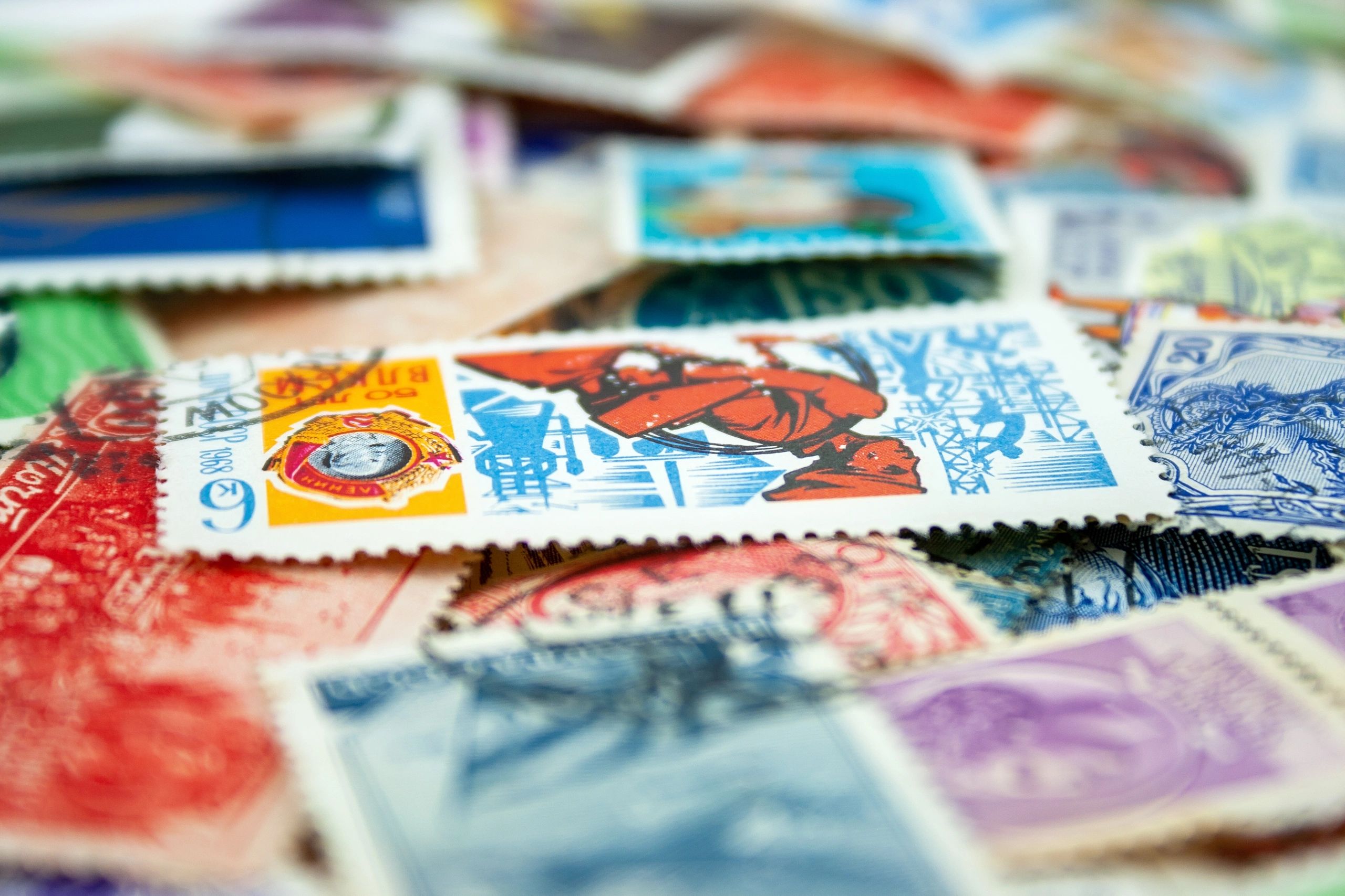 Direct mail postcards and postage materials