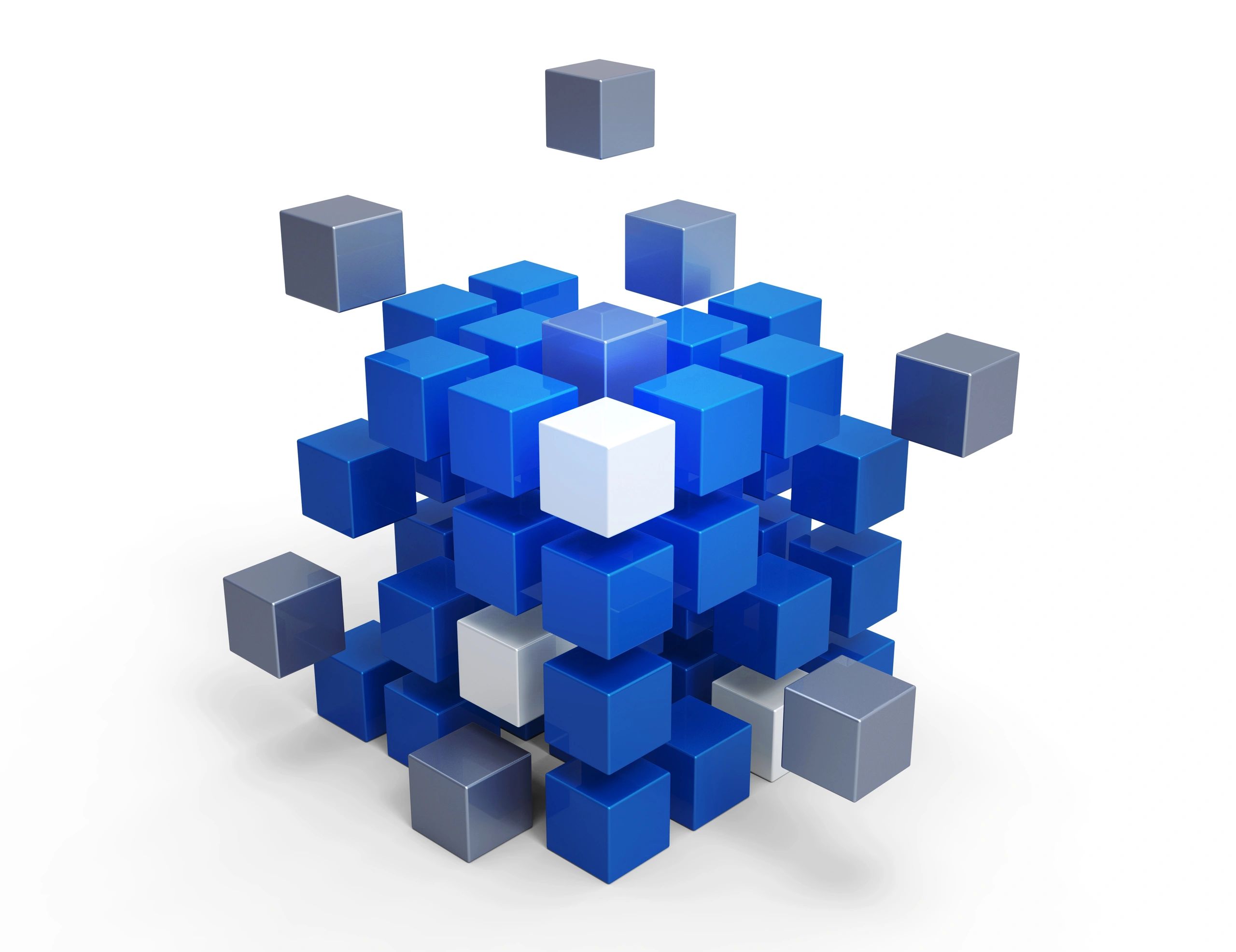Abstract cube image used as a modern marketing visual